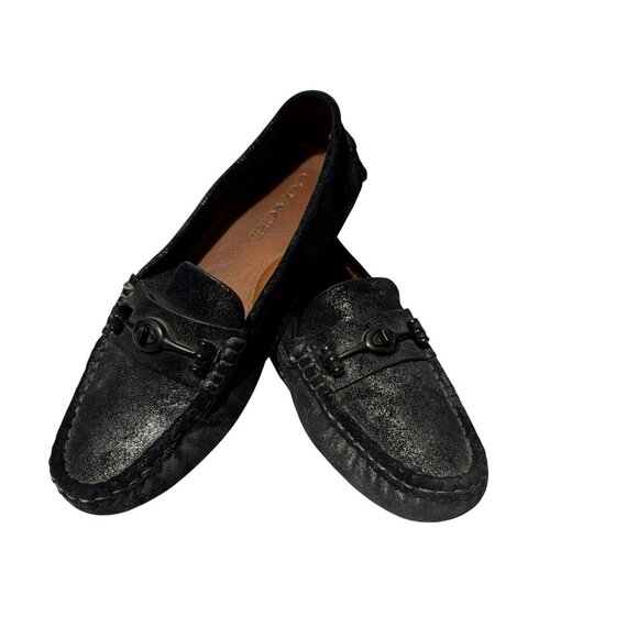 COACH Womens Crosby Driver Horsebit Turn Lock Loafer Gunmetal Black Size 8.5B - Picture 6 of 10